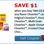 COUPONS – $1 OFF Two General Mills Cereals + More